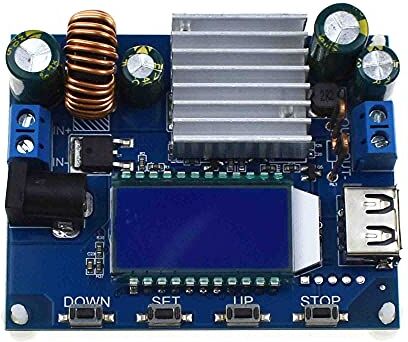 Sun Convertitore di Tensione Regolabile Automatico Down Display LCD DC-DC 5V 12V 24V Buck Boost Modulo di Alimentazione 35W 4A CVCC Modulo di Alimentazione