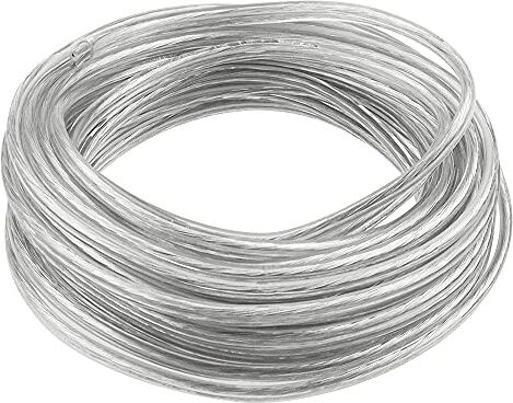 YPLonon 12M Filo Elettrico in PVC Trasparente e Rame 0,75mm² 18AWG Cavo Elettrico in Plastica Prolunghe con 2 Conduttori Flessibile e Tagliabile per Apparecchiature Elettriche e Illuminazione