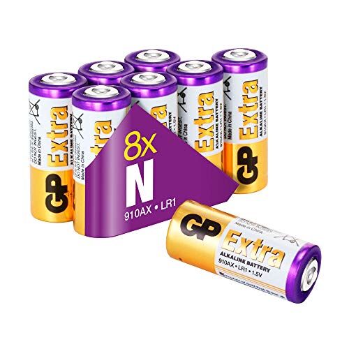GP Batterie LR1 Set da 8    Extra   Pile Specialistiche Alcaline da 1,5V LR 1 / N /MN9100 / E90 Lunga Durata