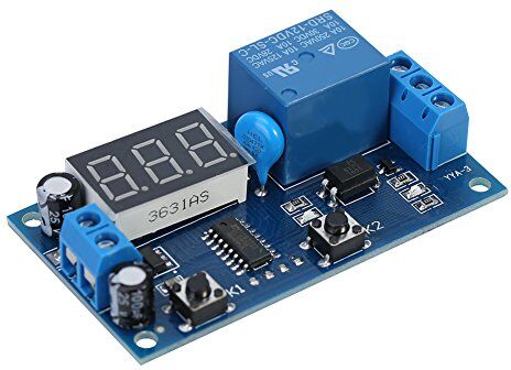 Walfront DC 12V Timer Ciclo 12V Interruttore Timer Relè Elettronico Programmabile Modulo Timer Interruttore di Temporizzazione Modulo Relè Interruttore di Ritardo Regolabile Con Display A Led