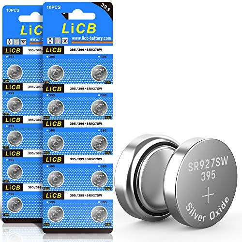 LiCB SR927SW 20 pile a bottone 395 AG7, LR927 399 V395, 1,5 V, batterie per orologio