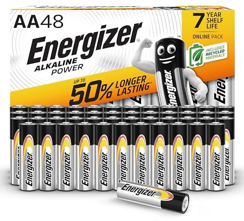 Energizer Alkaline Power AA, 48 Pack