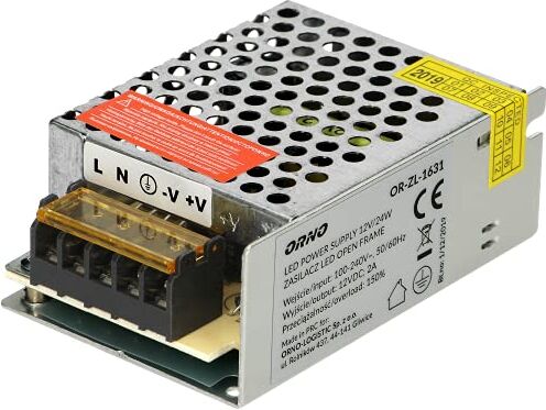 Orno 2v Power Supply Open Frame con protezione da sovraccarico e cortocircuito (24.00)