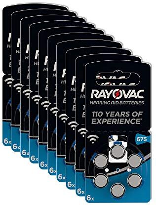 Rayovac Batterie per Apparecchi Acustici Zinco, 1, Blu