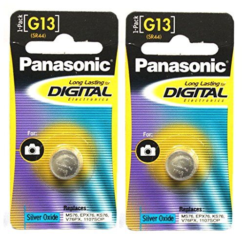 Panasonic BATERÍA ALKALINE LR44 V13GA. 1.5V BLISTER (2-PACK) LR-44EL/2B