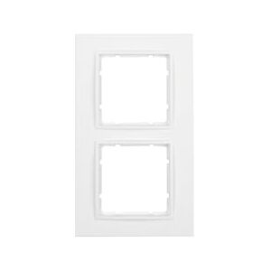Hager – Cornice 2 moduli bianco polare opaco Hager – Cornice 2 moduli bianco polare opaco
