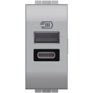 Bticino Base Caricatore 2xusb A+c 1 Modulo Livinglight Nt4191ac - Modulo di Ricarica Bticino Base Caricatore 2xusb A+c 1 Modulo Livinglight Nt4191ac - Modulo di Ricarica