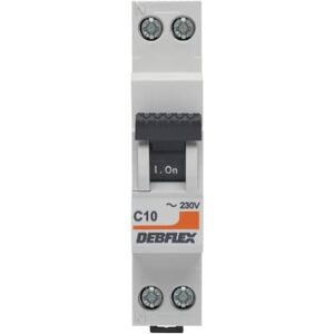 DEBFLEX Interruttore automatico 3KA PH+N 10A Gamma modulare DEBFLEX Interruttore automatico 3KA PH+N 10A Gamma modulare
