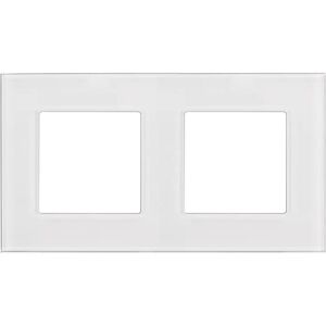 Maclean MCE729W Cornice di vetro doppia, bianca, 157x86 mm Maclean MCE729W Cornice di vetro doppia, bianca, 157x86 mm