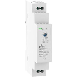 plikc Alimentatore switching modulare tensione regolabile (12Vdc 1,25A 15W) plikc Alimentatore switching modulare tensione regolabile (12Vdc 1,25A 15W)