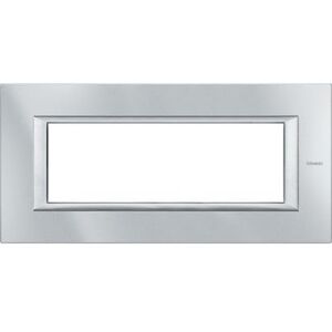 Bticino Axolute - Piastra Rettangolare 6 moduli - Monocromatico Argento - Placca Interruttori Bticino Axolute - Piastra Rettangolare 6 moduli - Monocromatico Argento - Placca Interruttori