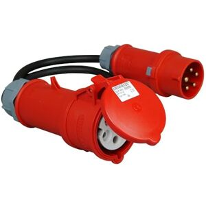 Kopp Cavo adattatore cee, spina cee a 5 poli da 16A, presa 32A Kopp Cavo adattatore cee, spina cee a 5 poli da 16A, presa 32A