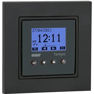 VEMER TEMPO-INT Interruttore Digitale per Programmazione Oraria o Astronomica, Timer ideale per Tapparelle, Luci, Cancelli, Installazione su Scatola da Incasso Rotonda, Bianco e Grigio VEMER TEMPO-INT Interruttore Digitale per Programmazione Oraria o Astronomica, Timer ideale per Tapparelle, Luci, Cancelli, Installazione su Scatola da Incasso Rotonda, Bianco e Grigio