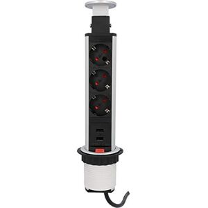 Unitec 30885 Power Outlet - Design a incasso, Porte USB di ricarica, Prese di contatto di protezione - Power Outlet Unitec 30885 Power Outlet - Design a incasso, Porte USB di ricarica, Prese di contatto di protezione - Power Outlet