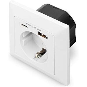 Digitus DA-70615 Presa da incasso con caricatore USB 1 pezzo 1x USB-A fino a 2,8 A / 1x USB-C fino a 2,8 A Profondità di montaggio 32 mm Compatibile con il design Bianco puro RAL 9003 Digitus DA-70615 Presa da incasso con caricatore USB 1 pezzo 1x USB-A fino a 2,8 A / 1x USB-C fino a 2,8 A Profondità di montaggio 32 mm Compatibile con il design Bianco puro RAL 9003