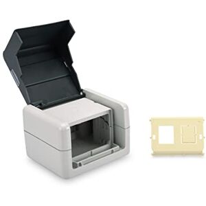 Digitus Scatola di derivazione dati, Presa di rete per esterni, Per 2 moduli Keystone, Coperchio incernierato, IP44, Montaggio esterno Digitus Scatola di derivazione dati, Presa di rete per esterni, Per 2 moduli Keystone, Coperchio incernierato, IP44, Montaggio esterno