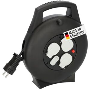Brennenstuhl Vario Line avvolgicavo a 3 vie con presa USB/mini avvolgicavo per interni (avvolgicavo da interno con funzione di ricarica USB e cavo da 10 m, prodotto in Germania), nero Brennenstuhl Vario Line avvolgicavo a 3 vie con presa USB/mini avvolgicavo per interni (avvolgicavo da interno con funzione di ricarica USB e cavo da 10 m, prodotto in Germania), nero