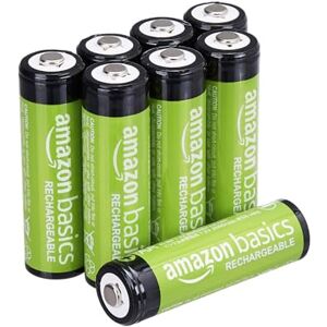 Amazon Basics confezione da 8 batterie AA NiMH ricaricabili, 2000 mAh, 1,2 V, ricaricabili fino a 1000 volte, precaricate Amazon Basics confezione da 8 batterie AA NiMH ricaricabili, 2000 mAh, 1,2 V, ricaricabili fino a 1000 volte, precaricate