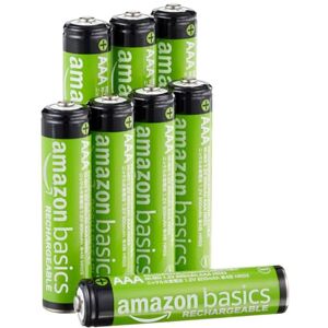 Amazon Basics confezione da 8 batterie AAA NiMH Performance ricaricabili, 800 mAh, 1,2 V, ricaricabili fino a 1000 volte, precaricate Amazon Basics confezione da 8 batterie AAA NiMH Performance ricaricabili, 800 mAh, 1,2 V, ricaricabili fino a 1000 volte, precaricate