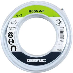 DEBFLEX Cavo Flessibile Bianco 10m - Cavo Elettrico DEBFLEX Cavo Flessibile Bianco 10m - Cavo Elettrico