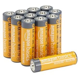 Amazon Basics , 12 batterie alcaline AA ad alte prestazioni, 1,5 Volt, durata di 10 anni Amazon Basics , 12 batterie alcaline AA ad alte prestazioni, 1,5 Volt, durata di 10 anni