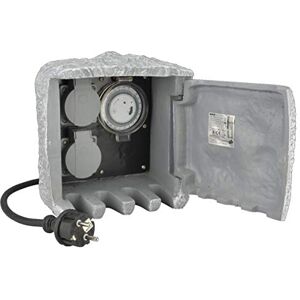 Unitec 44244 - Distribuitore di corrente con 2 prese e timer Unitec 44244 - Distribuitore di corrente con 2 prese e timer
