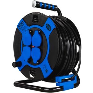 REV 0010118812 prolunghe e multiple 50 m 4 presa(e) AC Esterno Nero, Blu REV 0010118812 prolunghe e multiple 50 m 4 presa(e) AC Esterno Nero, Blu