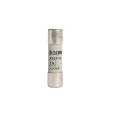 Hager Cart. fusible PV, 10x38mm, 1000V, DC, 4A Hager Cart. fusible PV, 10x38mm, 1000V, DC, 4A