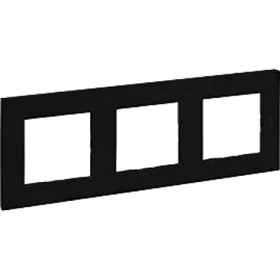 Cornice tripla interruttore Legrand Niloe - Nero Cornice tripla interruttore Legrand Niloe - Nero