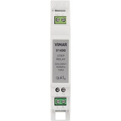 VIMAR Relè modulare DIN set-reset 10AX 230V silenzioso 1 modulo guida TH35 per comando luci e pulsanti NO VIMAR Relè modulare DIN set-reset 10AX 230V silenzioso 1 modulo guida TH35 per comando luci e pulsanti NO