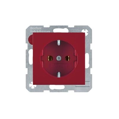 Berker Hager tipo F Rosso – Presa di corrente, 16 A, 50/60) Berker Hager tipo F Rosso – Presa di corrente, 16 A, 50/60)