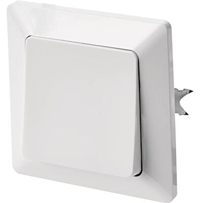 EMOS Interruttore a croce bianco (lucido), con bilanciere, 250 V/10 AX, in plastica, senza presa a incasso, classe di protezione IP20 per interni EMOS Interruttore a croce bianco (lucido), con bilanciere, 250 V/10 AX, in plastica, senza presa a incasso, classe di protezione IP20 per interni