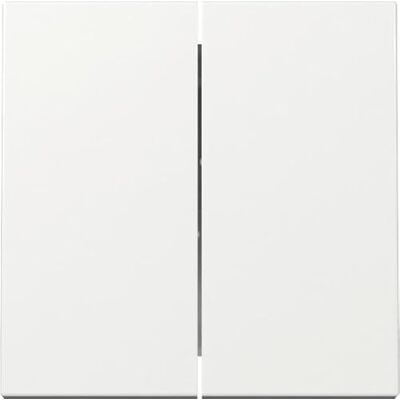 Gira 3295 03 - Interruttore e bilanciere doppio - Bianco lucido Gira 3295 03 - Interruttore e bilanciere doppio - Bianco lucido