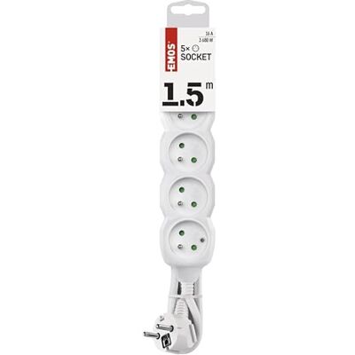 EMOS 1902050150 5presa(e) AC Bianco unità di distribuzione dell'energia (PDU) EMOS 1902050150 5presa(e) AC Bianco unità di distribuzione dell'energia (PDU)