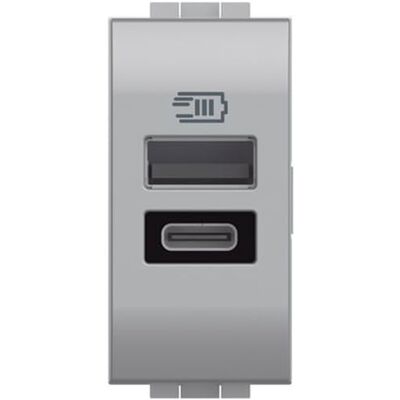 Bticino Base Caricatore 2xusb A+c 1 Modulo Livinglight Nt4191ac - Modulo di Ricarica Bticino Base Caricatore 2xusb A+c 1 Modulo Livinglight Nt4191ac - Modulo di Ricarica