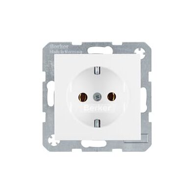 Berker UP-Programme SCHUKO Presa elettrica Bianca Polare Lucida, 71 x 71 mm, Colore: Bianco Polare Berker UP-Programme SCHUKO Presa elettrica Bianca Polare Lucida, 71 x 71 mm, Colore: Bianco Polare