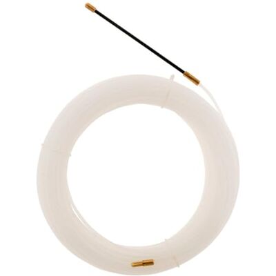 Zenitech Filo Nylon Ø3mm 25m Flessibile per Passaggio Attraverso Condotti Stretti Resistente all'Abrasione Leggero e Facile da Manipolare Bianco 25m Zenitech Filo Nylon Ø3mm 25m Flessibile per Passaggio Attraverso Condotti Stretti Resistente all'Abrasione Leggero e Facile da Manipolare Bianco 25m