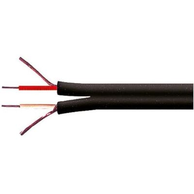 ELCART Cavo schermato a piattina 2x0,13 mm2, 100 metri, conduttore in rame, guaina in pvc, colore nero, diametro 5mm ELCART Cavo schermato a piattina 2x0,13 mm2, 100 metri, conduttore in rame, guaina in pvc, colore nero, diametro 5mm