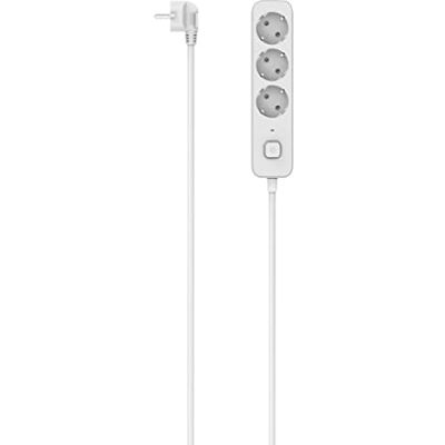 Hama Ciabatta elettrica con interruttore, 3 prese, 1,4 m (ciabatta di protezione da sovratensione, 3 prese, presa multipla, con protezione da contatto, LED, 45°) bianco Hama Ciabatta elettrica con interruttore, 3 prese, 1,4 m (ciabatta di protezione da sovratensione, 3 prese, presa multipla, con protezione da contatto, LED, 45°) bianco