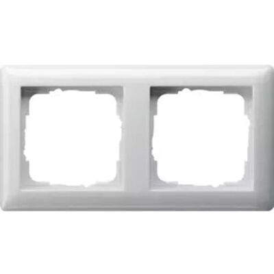 GIRA 021203 Mascherina per prese, 2 moduli ST55 GIRA 021203 Mascherina per prese, 2 moduli ST55
