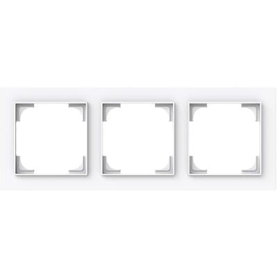 Busch-Jaeger Busch-art Linear Cornice di copertura a 3 ingressi, bianco Installazione orizzontale o verticale, 3 vie, montaggio a incasso, fissaggio a morsetto, IP20, larghezza 85 x altezza 227,2 Busch-Jaeger Busch-art Linear Cornice di copertura a 3 ingressi, bianco Installazione orizzontale o verticale, 3 vie, montaggio a incasso, fissaggio a morsetto, IP20, larghezza 85 x altezza 227,2