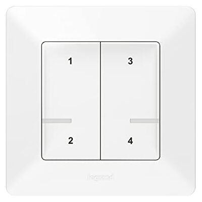 Legrand 752168 Bianco Ultra Interruttore scena wireless per Valena Life Legrand 752168 Bianco Ultra Interruttore scena wireless per Valena Life