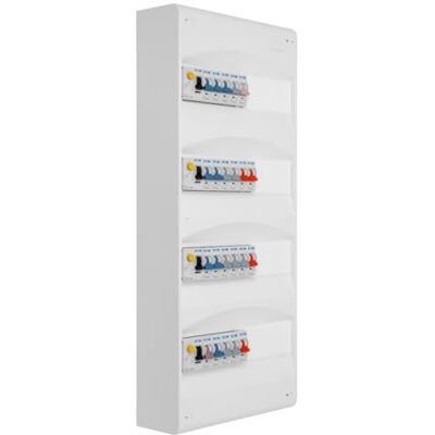 Eaton Tabella 4 file pre-attrezzata 4 inter. Diff. 63A + 22 interruttori Eaton Tabella 4 file pre-attrezzata 4 inter. Diff. 63A + 22 interruttori