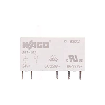 WAGO Relè 24V CC 1p 857-152 4045454550998 WAGO Relè 24V CC 1p 857-152 4045454550998