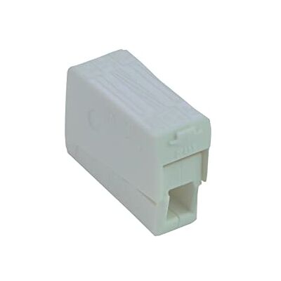 WAGO , Morsetto per lampada a 2 conduttori, 2.5 mm², 100 pz. WAGO , Morsetto per lampada a 2 conduttori, 2.5 mm², 100 pz.
