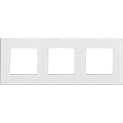 Maclean Cornice di vetro tripla, bianca Telaio in triplo vetro 228 x 86 mm Maclean Cornice di vetro tripla, bianca Telaio in triplo vetro 228 x 86 mm