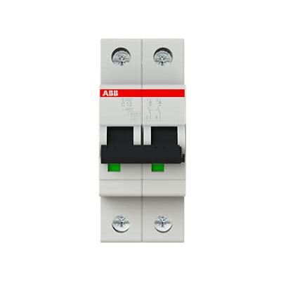 ABB Interruttore 2P 13A - Curva Tipo C - Montaggio su guida DIN ABB Interruttore 2P 13A - Curva Tipo C - Montaggio su guida DIN