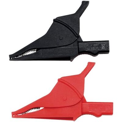 Chauvin Arnoux Morsetti a coccodrillo CAT IV-1000V 15A, rosso Chauvin Arnoux Morsetti a coccodrillo CAT IV-1000V 15A, rosso