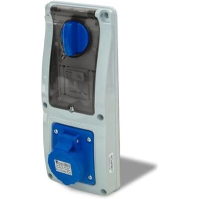 ROSI Presa interbloccata verticale con sezionatore interruttore, ad incasso, con portafusibile, 220V 230V, 3 poli 2P+T, 16A, IP54 16.3214B6-I ROSI Presa interbloccata verticale con sezionatore interruttore, ad incasso, con portafusibile, 220V 230V, 3 poli 2P+T, 16A, IP54 16.3214B6-I