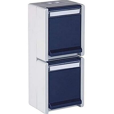 Opus ® RESIST Presa con contatto di protezione, 2 prese, verticale, colore bianco puro Opus ® RESIST Presa con contatto di protezione, 2 prese, verticale, colore bianco puro